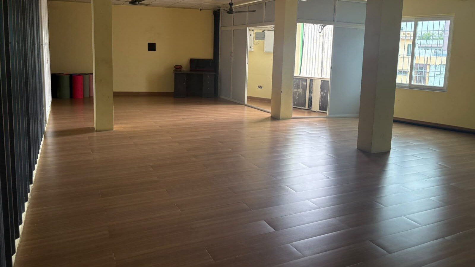 Bright, airy Yoga classes studio at Sports Zone LLP, Bailey Road, Patna